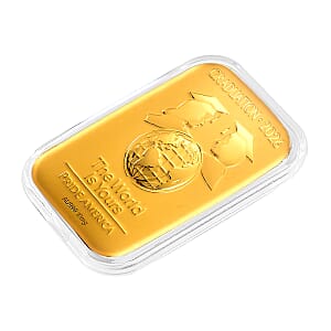 24K Golden The World Is Yours - Pride America Embossed Sheet (31x45.5mm) 10mg