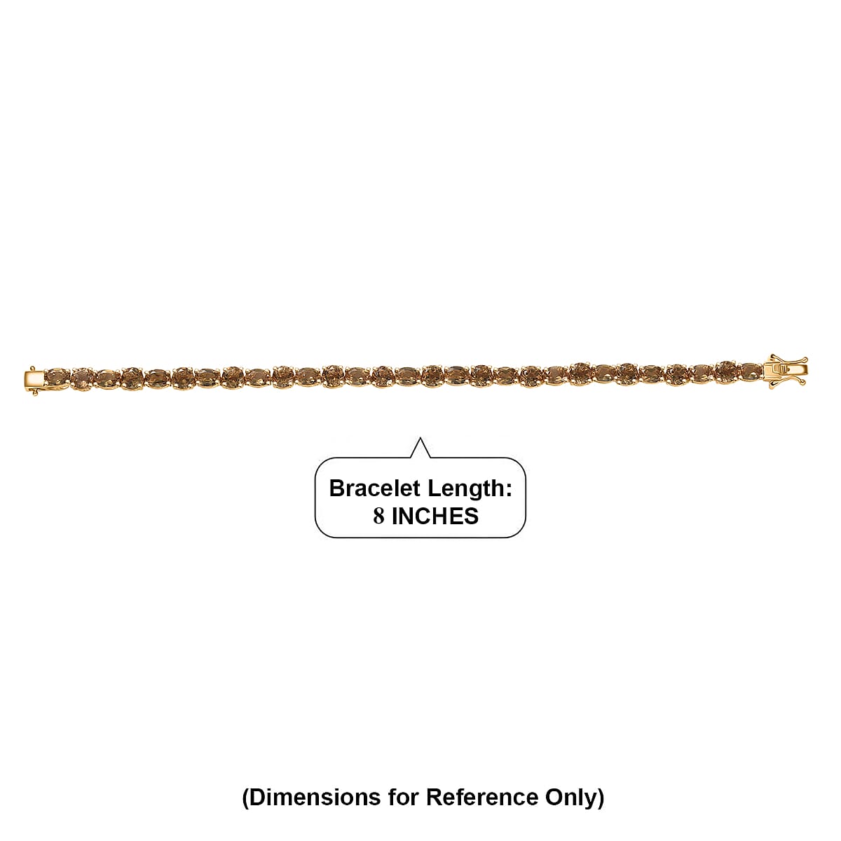 EverTrue Autumn Alexite 22.90 ctw Fireline Bracelet in 18K YG Plated (8.00 In) (Del. in 10-12 Days) image number 4