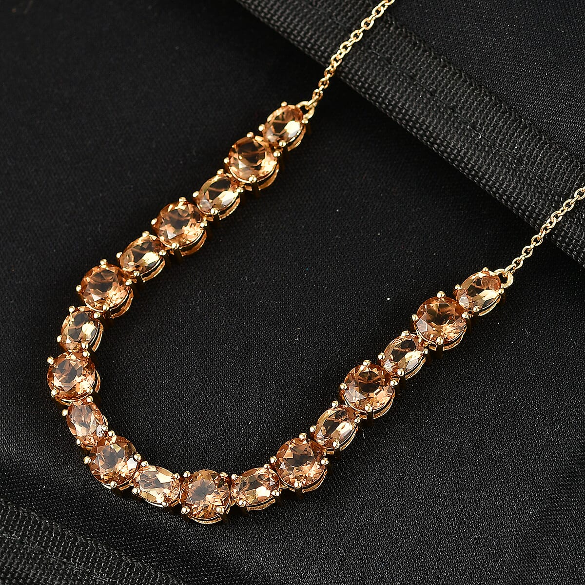 EverTrue Autumn Alexite 19.00 ctw Necklace in 18K YG Plated 18-20 Inches image number 1