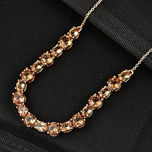 EverTrue Autumn Alexite 19.00 ctw Necklace in 18K YG Plated 18-20 Inches