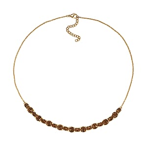 EverTrue Autumn Alexite 19.00 ctw Necklace in 18K YG Plated 18-20 Inches