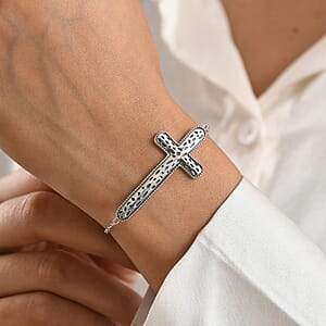 D'Joy Artisan Crafted Bracelet in Sterling Silver (7.25 In) 5.20 Grams