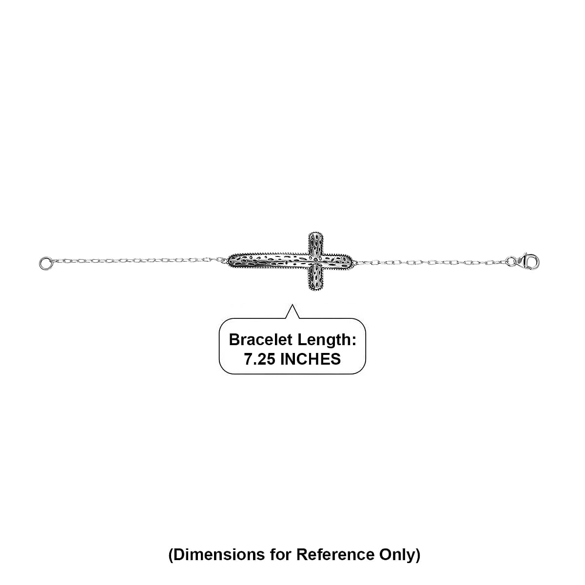 D'Joy Artisan Crafted Bracelet in Sterling Silver (7.25 In) 5.20 Grams image number 3