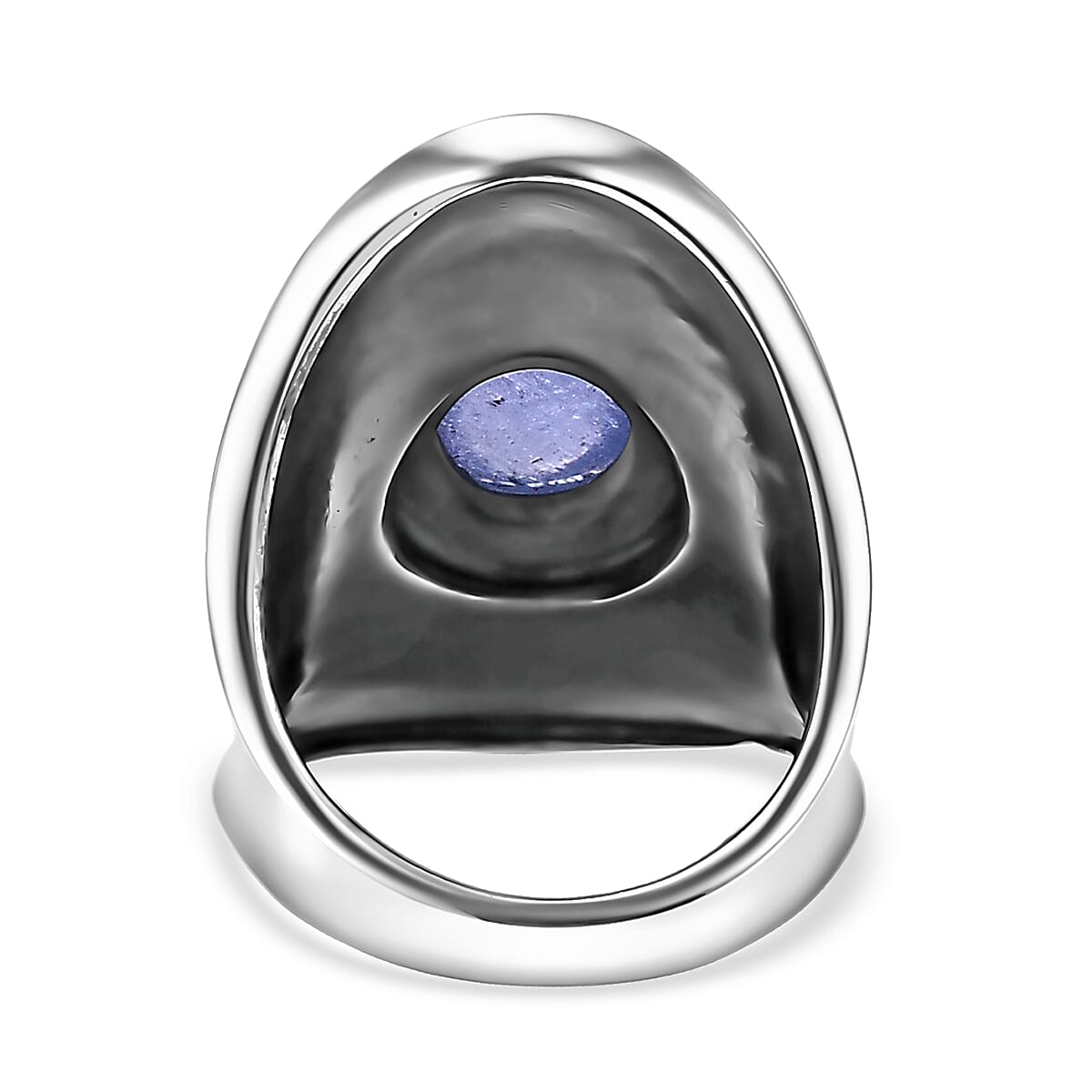 D'Joy Passport to Israel Artisan Crafted Tanzanite 3.75 ctw Solitaire Ring in Sterling Silver (Size 6.0) image number 4