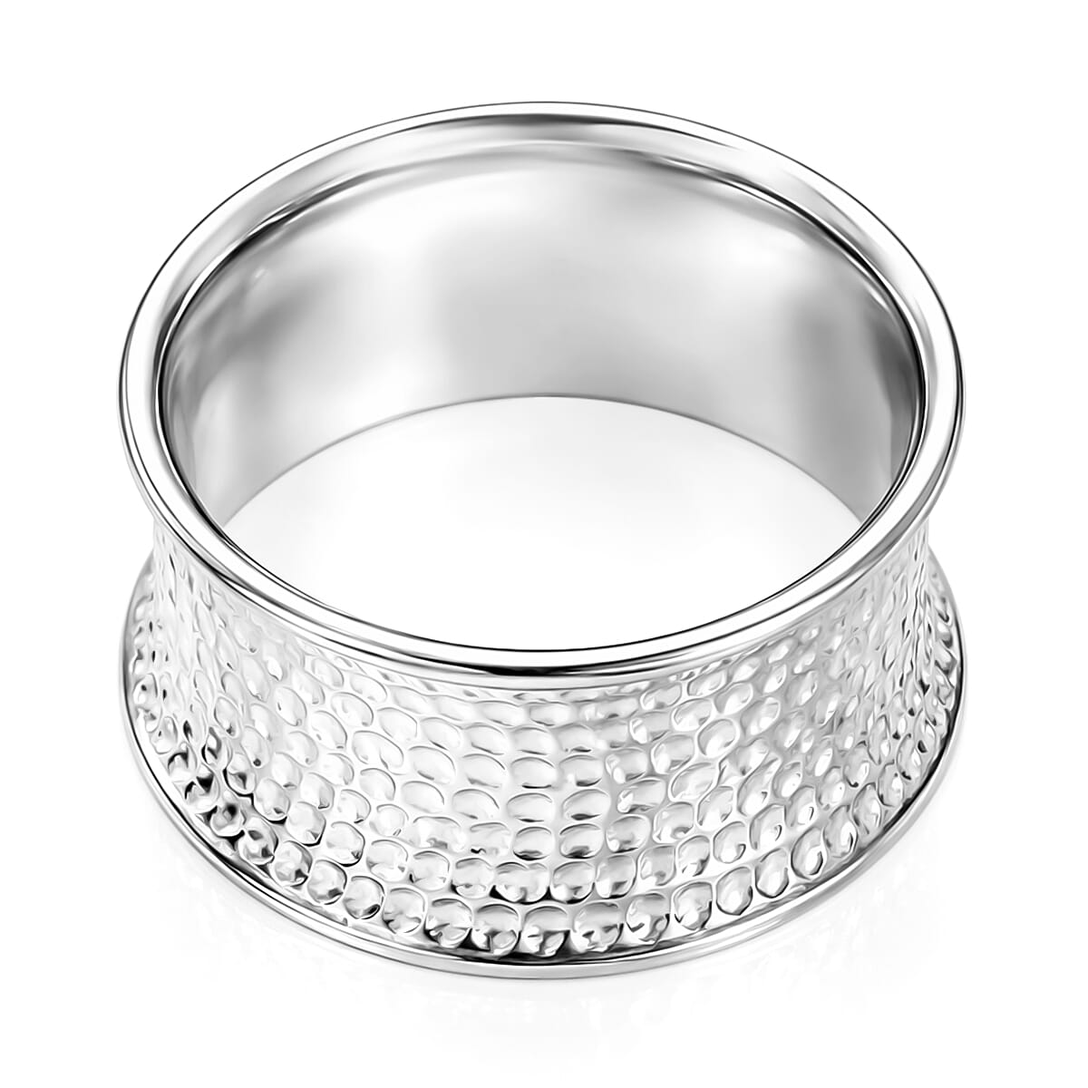 D'Joy Passport to Israel 18K Vermeil YG and Rhodium Over Sterling Silver Heart Ring (Size 6.0) 5.75 Grams image number 4