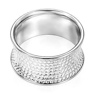 D'Joy Passport to Israel 18K Vermeil YG and Rhodium Over Sterling Silver Heart Ring (Size 6.0) 5.75 Grams