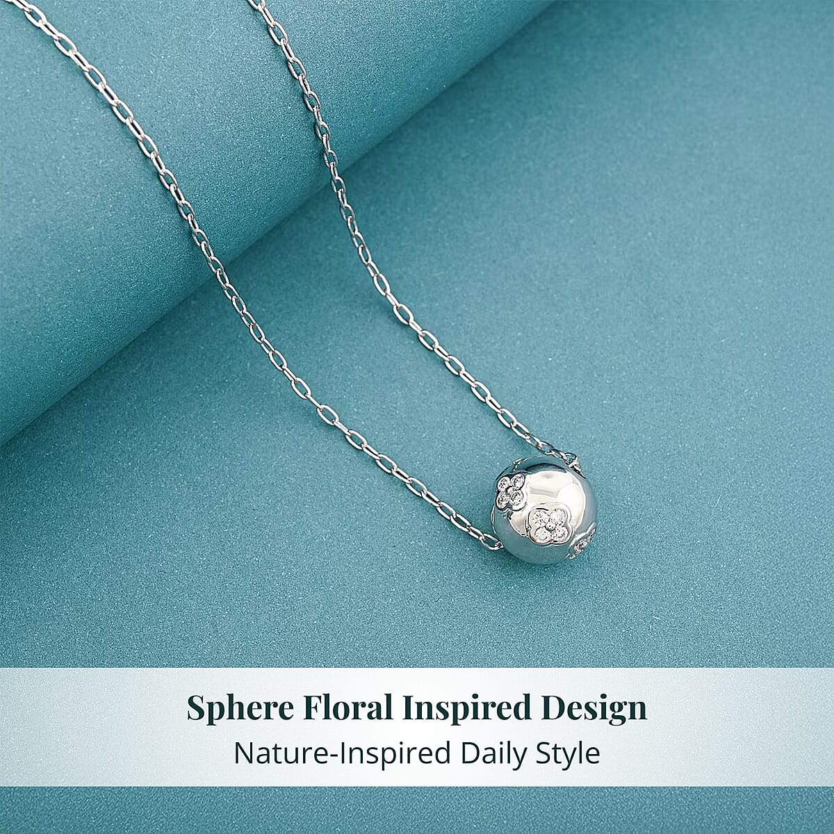 Luxuriant Lab Grown Diamond Necklace (18-20 Inches) in Sterling Silver 1.00 ctw image number 5