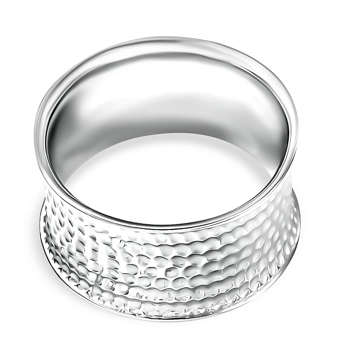 D'Joy Passport to Israel Band Ring in 18K Vermeil YG and Rhodium Over Sterling Silver (Size 6.0) 3.50 Grams image number 4
