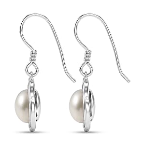 D'Joy Artisan Crafted Freshwater Pearl Earrings in Sterling Silver