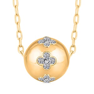 Luxuriant Lab Grown Diamond 1.00 ctw Necklace 18-20 Inches in 14K YG Over Sterling Silver