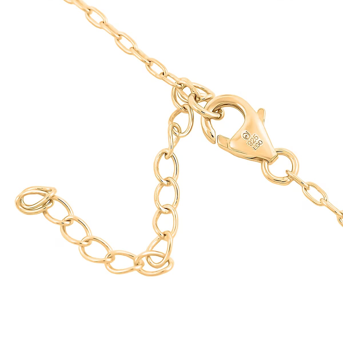 Luxuriant Lab Grown Diamond 1.00 ctw Necklace 18-20 Inches in 14K YG Over Sterling Silver image number 7