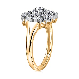 Luxuriant Lab Grown Diamond G SI 1.00 ctw Ring in 14K YG Over Sterling Silver (Size 7.0)