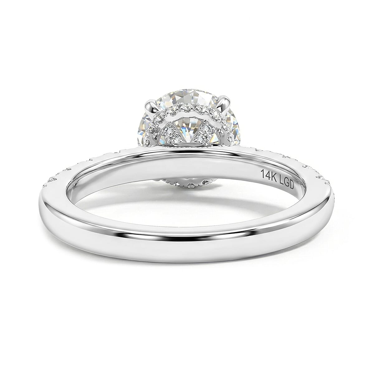 14K White Gold Luxuriant Lab Grown Diamond (G, VS) Ring (Size 7.0) 2.57 ctw image number 4