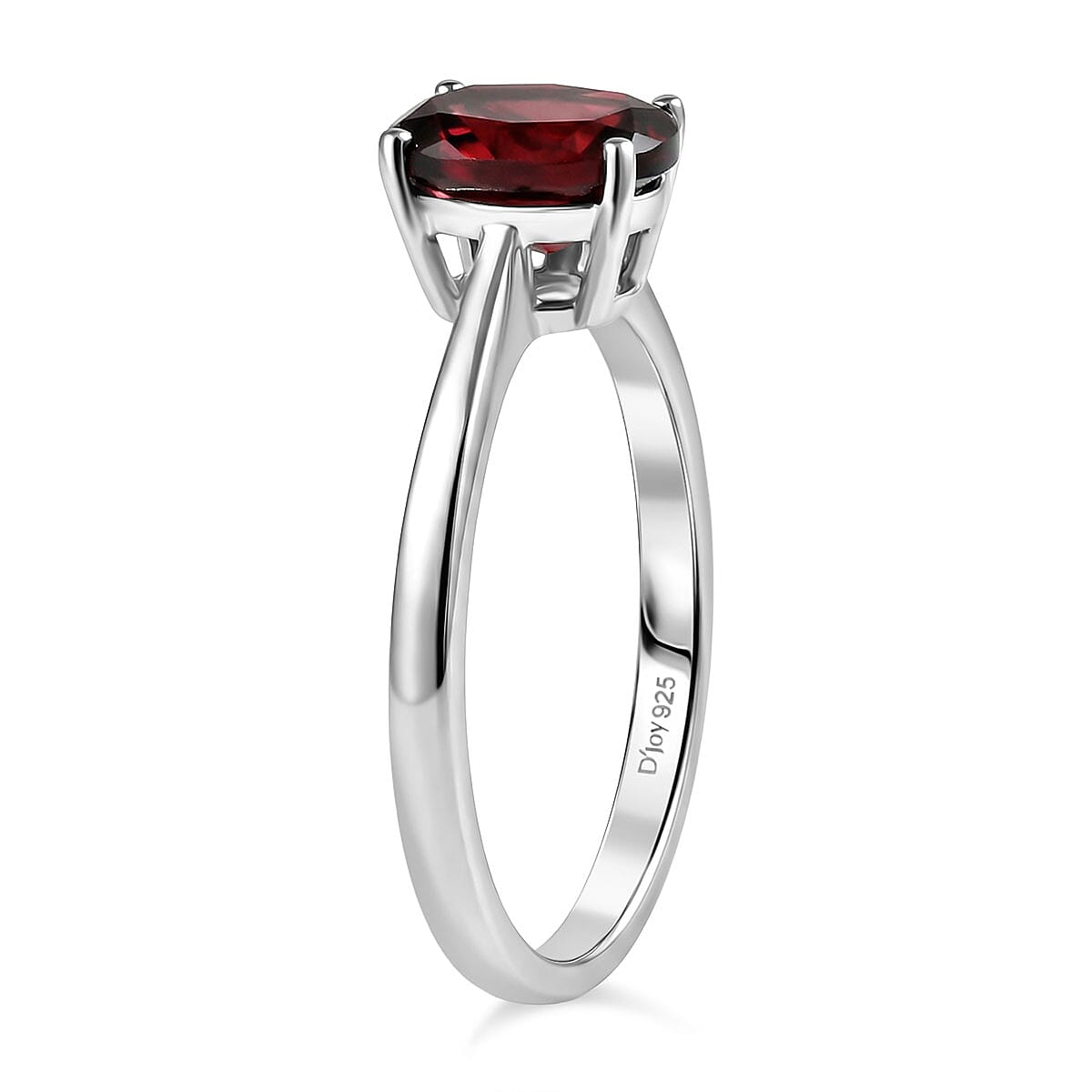 Orissa Rhodolite Garnet 1.75 ctw Ring in Platinum Over Sterling Silver (Size 7.5) image number 3