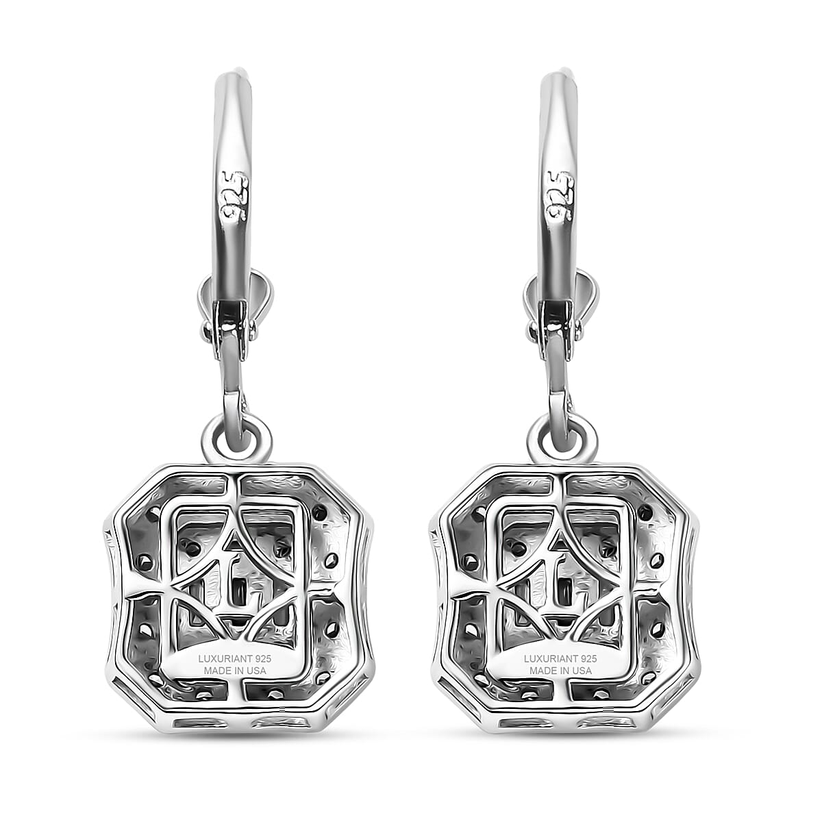 Luxuriant Lab Grown Diamond G-H SI 0.75 ctw Earrings in Rhodium Over Sterling Silver (Del. In 10-12 Days) image number 4