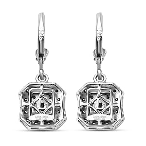 Luxuriant Lab Grown Diamond G-H SI 0.75 ctw Earrings in Rhodium Over Sterling Silver (Del. In 10-12 Days)