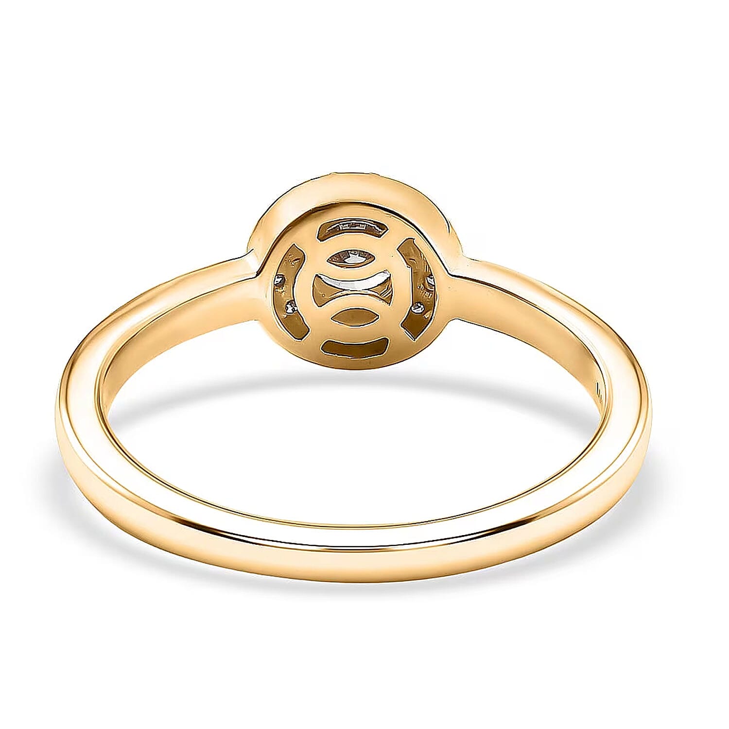 Luxuriant Lab Grown Diamond G-H SI 0.50 ctw Ring in 18K Vermeil Yellow Gold Over Sterling Silver (Size 10.0) (Del. In 10-12 Days)