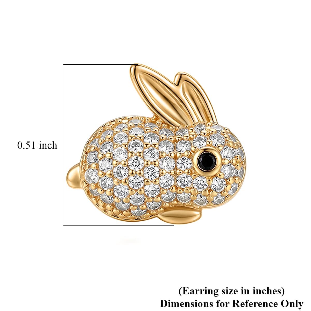 Simulated Black and White Diamond Earrings in Silvertone image number 4