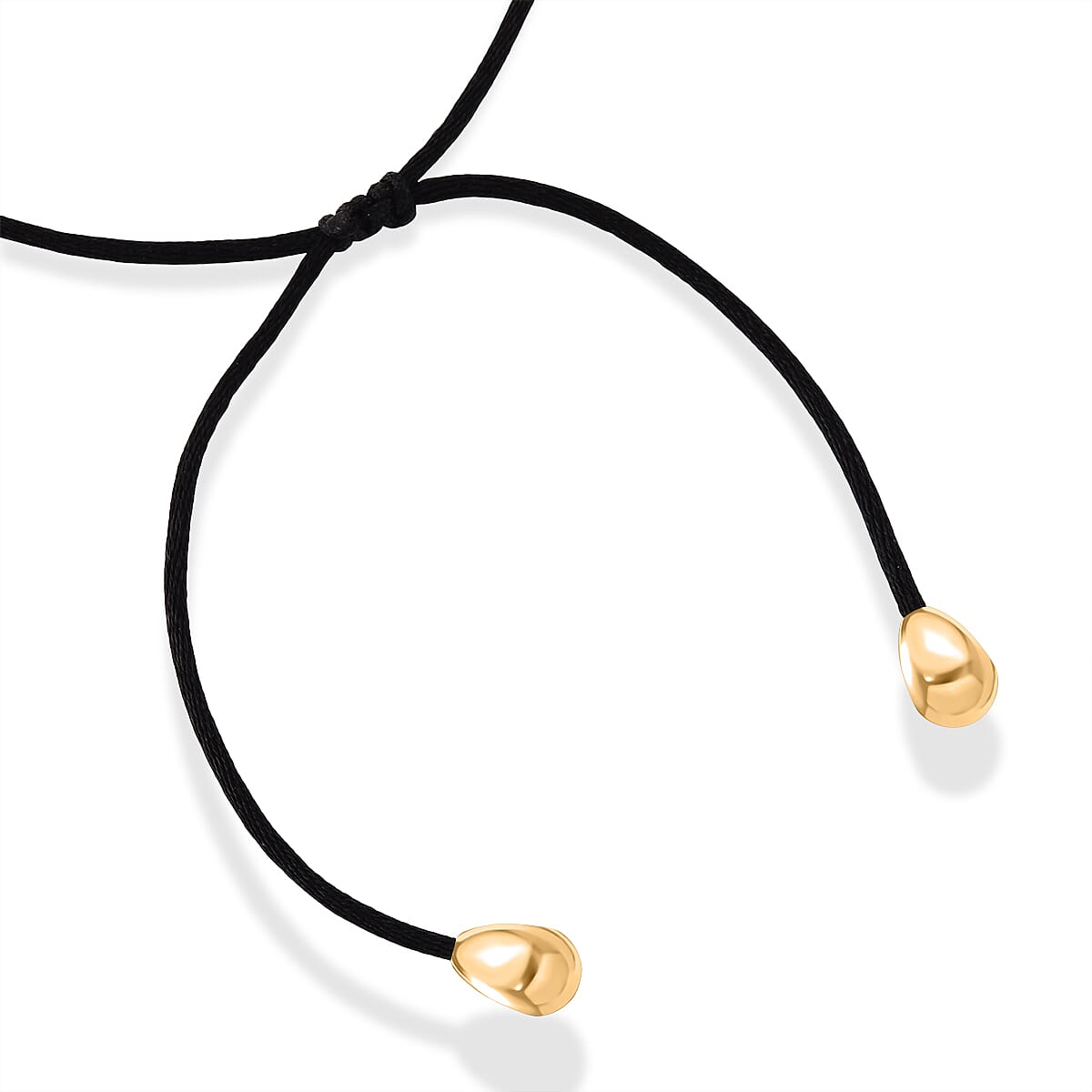 Rope Necklace with Spiral Shell Charm in ION Plated YG Stainless Steel (28-32 Inches)