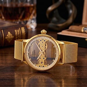 Classic Succession Automatic Mechanical Movement Watch in ION Plated YG Stainless Steel
