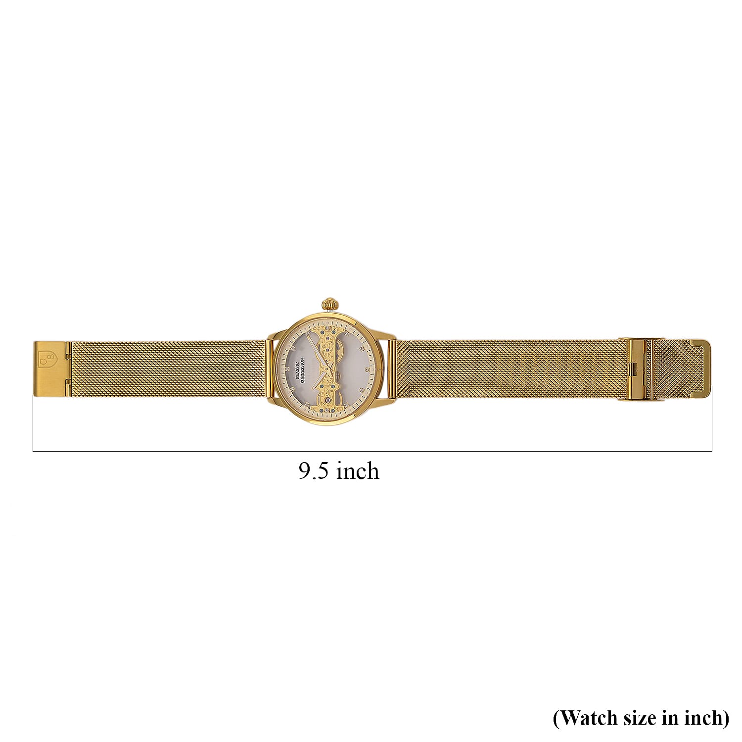 Classic Succession Automatic Mechanical Movement Watch in ION Plated YG Stainless Steel