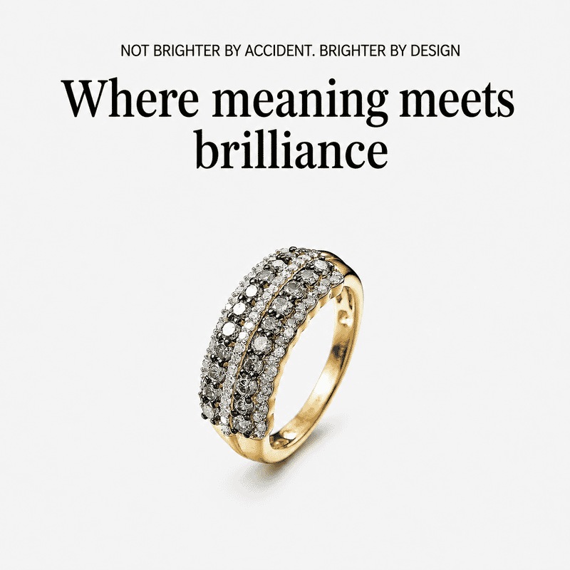Doorbuster Luxuriant Lab Grown Green Diamond IR and Lab Grown Diamond SI 1.00 ctw Green Symphony Band Ring in 18K Vermeil Yellow Gold Over Sterling Silver (Size 7.0)