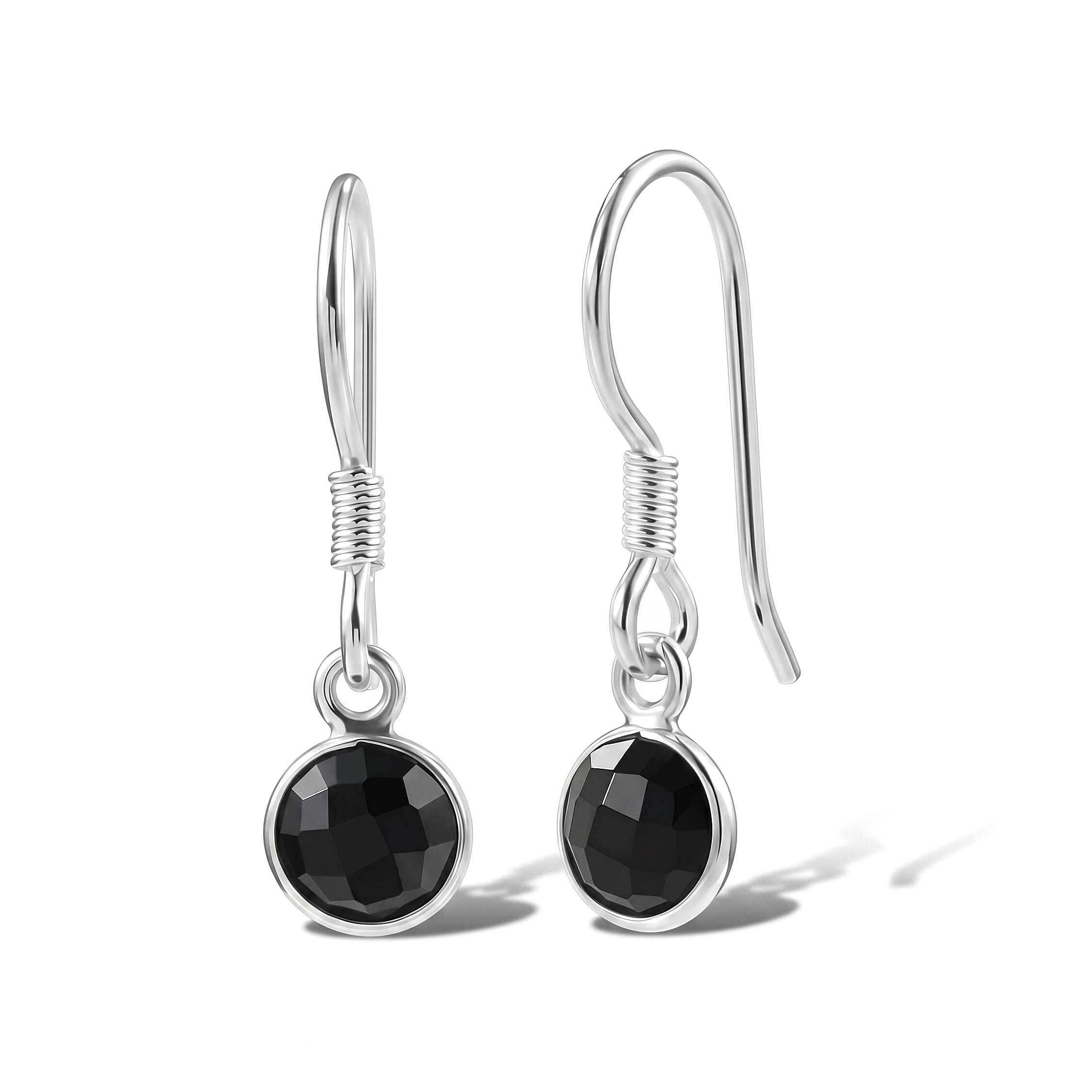 Briolitte Cut Green Onyx Earrings in Sterling Silver 1.60 ctw