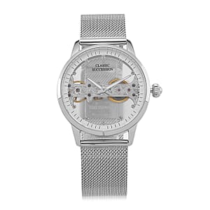 Classic Succession Automatic Mechanical Movement Watch in Stainless Steel