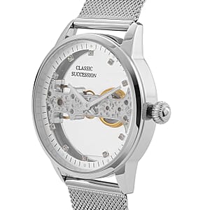 Classic Succession Automatic Mechanical Movement Watch in Stainless Steel