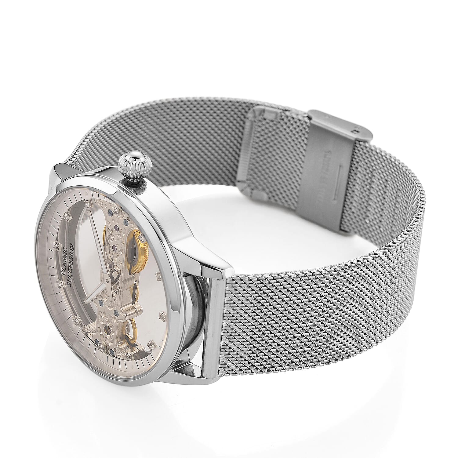 Classic Succession Automatic Mechanical Movement Watch in Stainless Steel