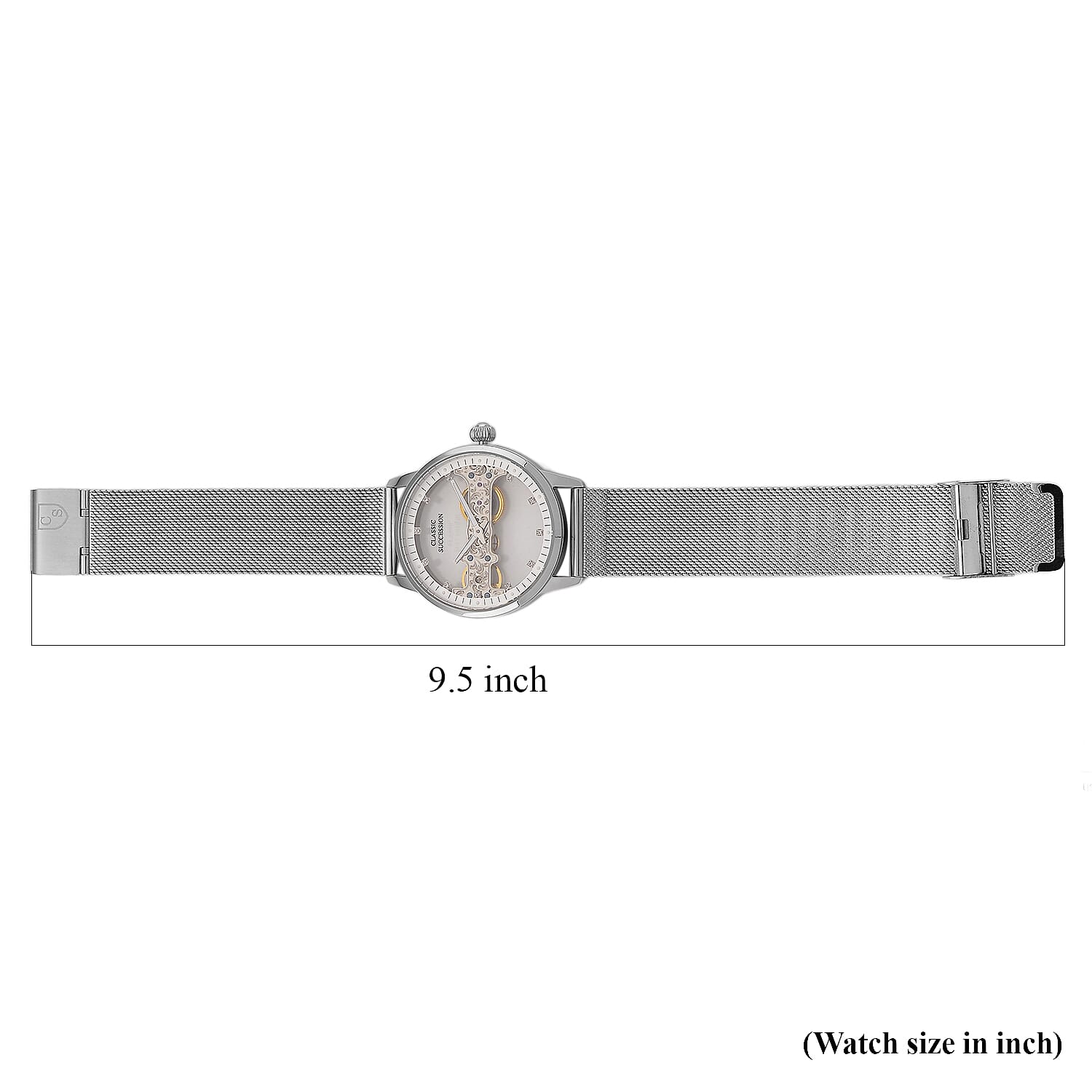 Classic Succession Automatic Mechanical Movement Watch in Stainless Steel