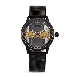 Classic Succession Automatic Mechanical Movement Watch in ION Plated Black Stainless Steel
