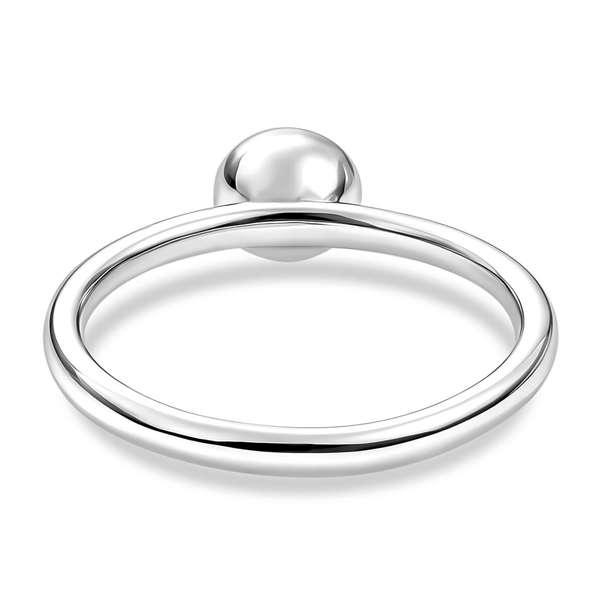 Luxuriant Lab Grown Diamond G-H SI 0.10 ctw Ring in Rhodium Over Sterling Silver (Size 8.0) image number 4