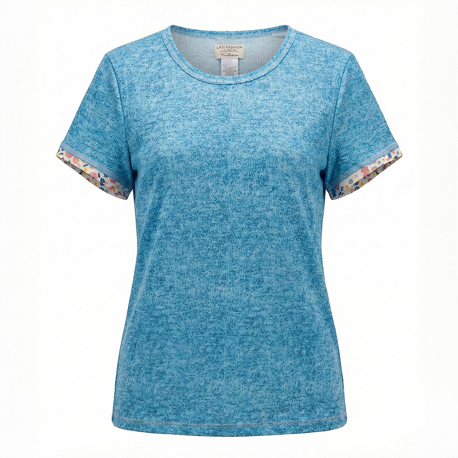 Lati Fashions Blue Floral Pajama Set -L