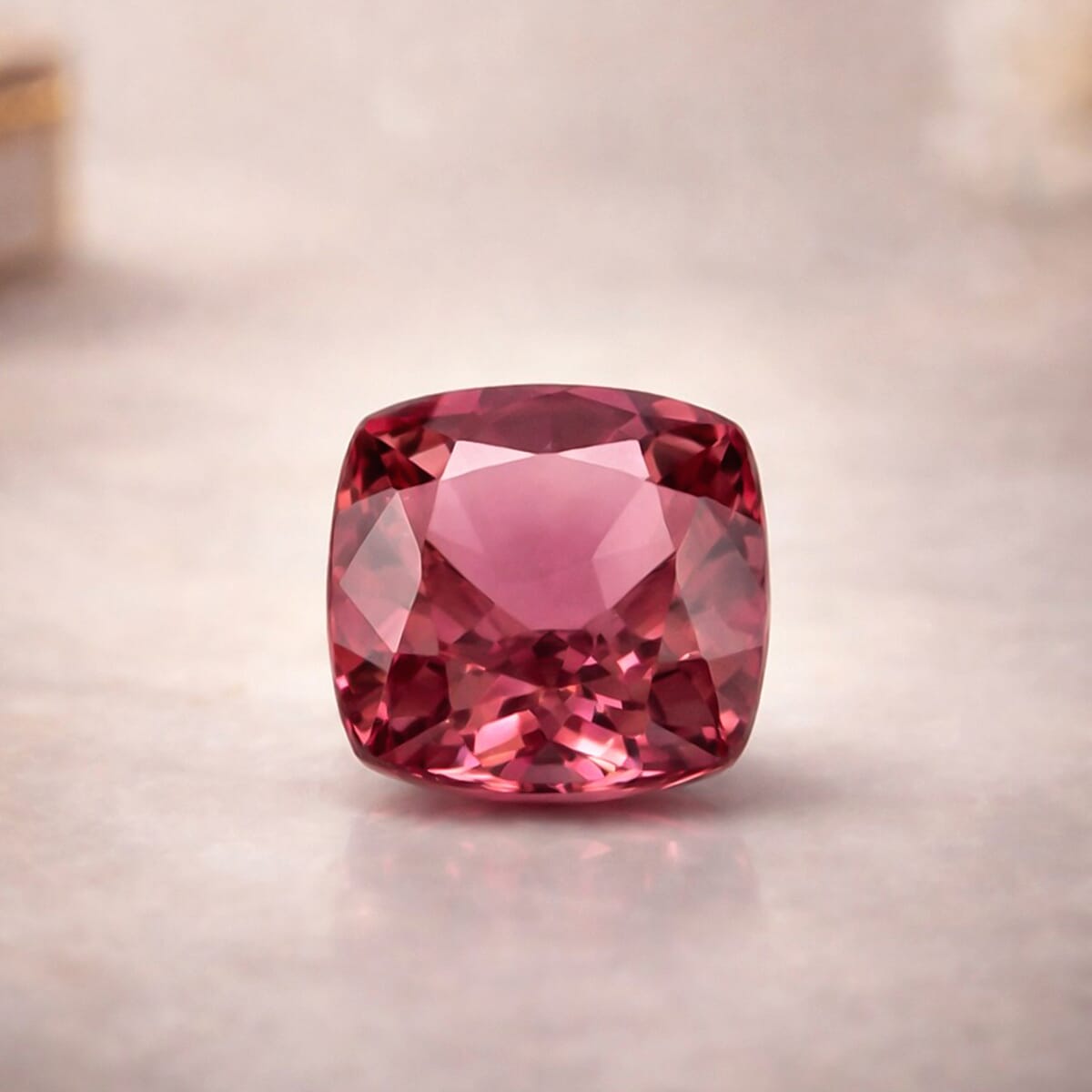 AAAA Raspberry Garnet (Cush 7x7 mm) 1.60 ctw image number 1