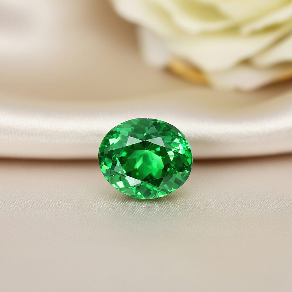 AAAA Tsavorite Garnet (Rnd 5 mm) 0.60 ctw image number 1