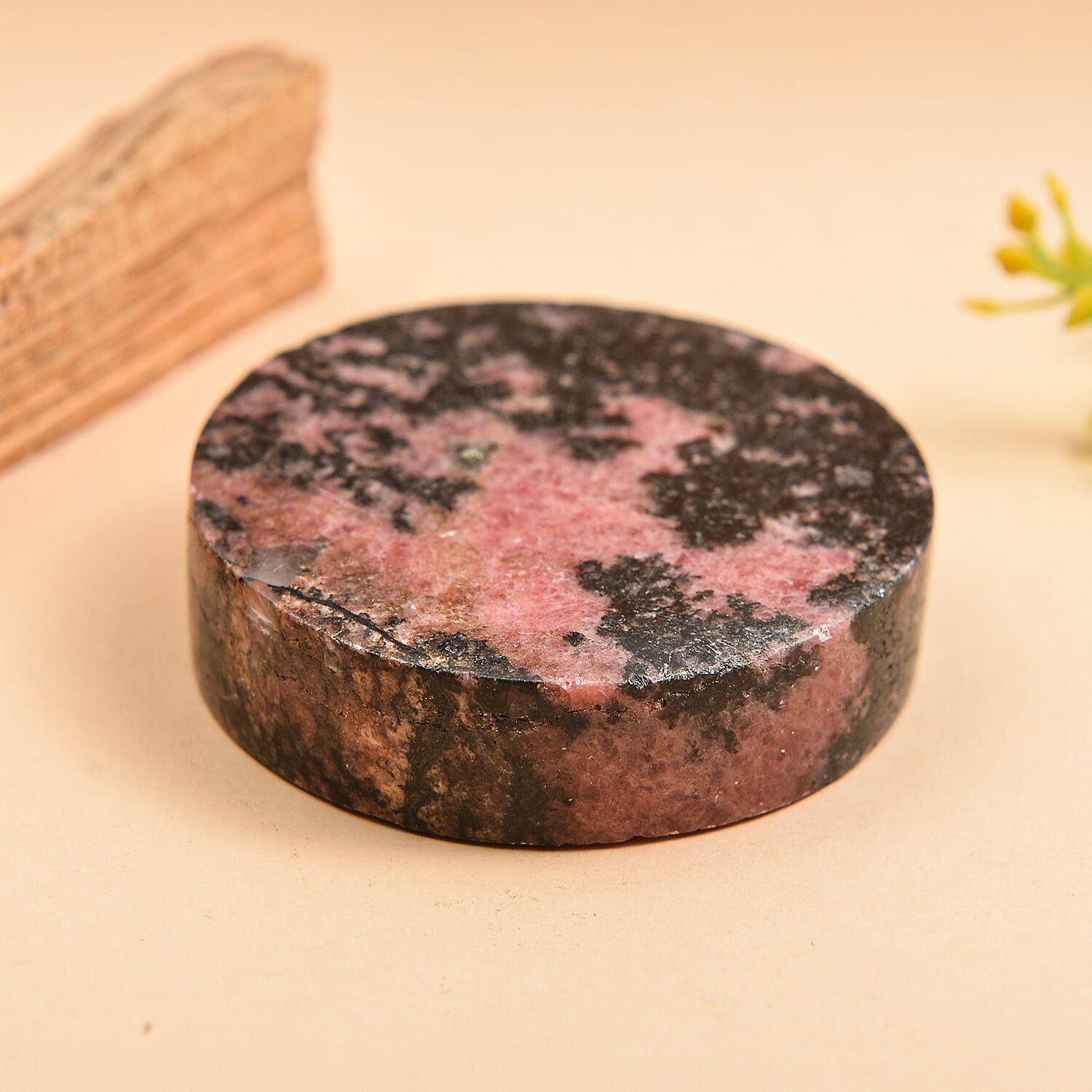 Rhodonite Circle Freeform 342.00 ctw