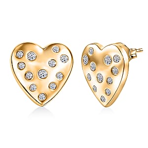 Luxuriant Lab Grown Diamond G-H SI 0.35 ctw Earrings in 18K Vermeil Yellow Gold Over Sterling Silver