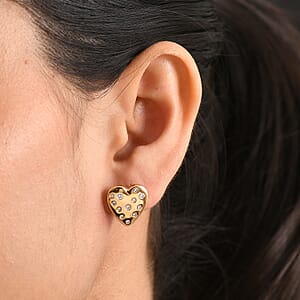 Luxuriant Lab Grown Diamond G-H SI 0.35 ctw Earrings in 18K Vermeil Yellow Gold Over Sterling Silver