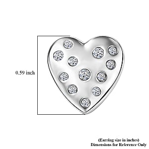 Luxuriant Lab Grown Diamond G-H SI 0.35 ctw Earrings in Rhodium Over Sterling Silver