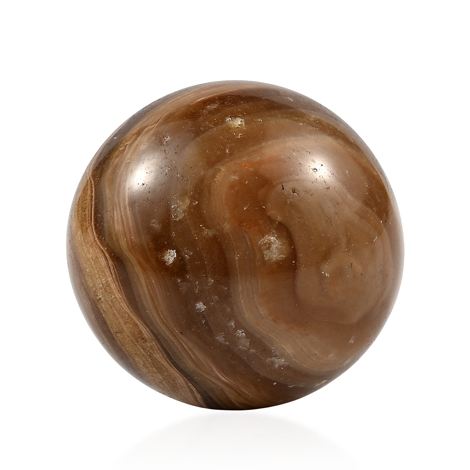 Brown Calcite Sphere Freeform 397.00 ctw