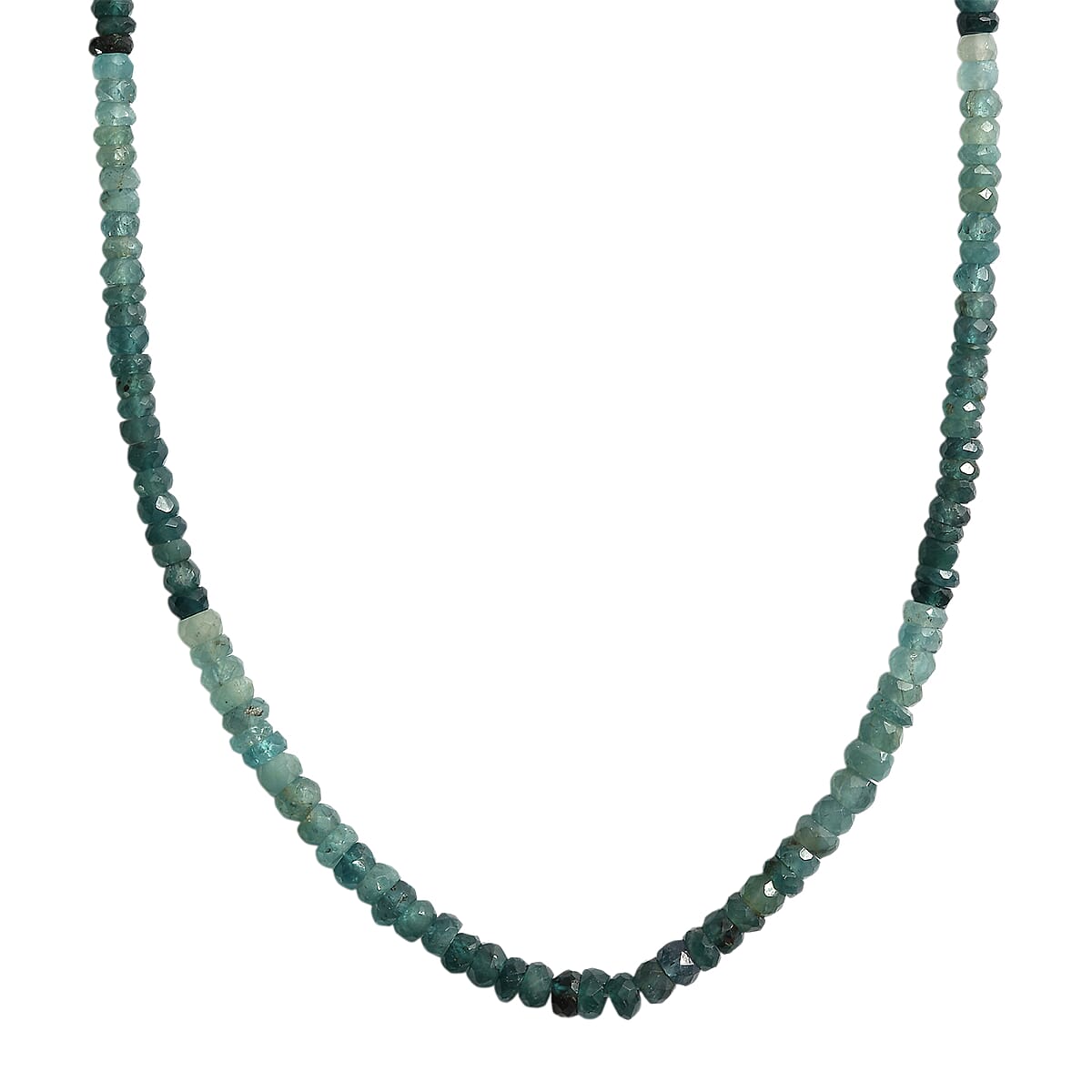 D'Joy Premium Grandidierite 75.00 ctw Beaded Necklace in Rhodium Over Sterling Silver 18-20 Inches (Del. in 8-10 Days)  image number 3