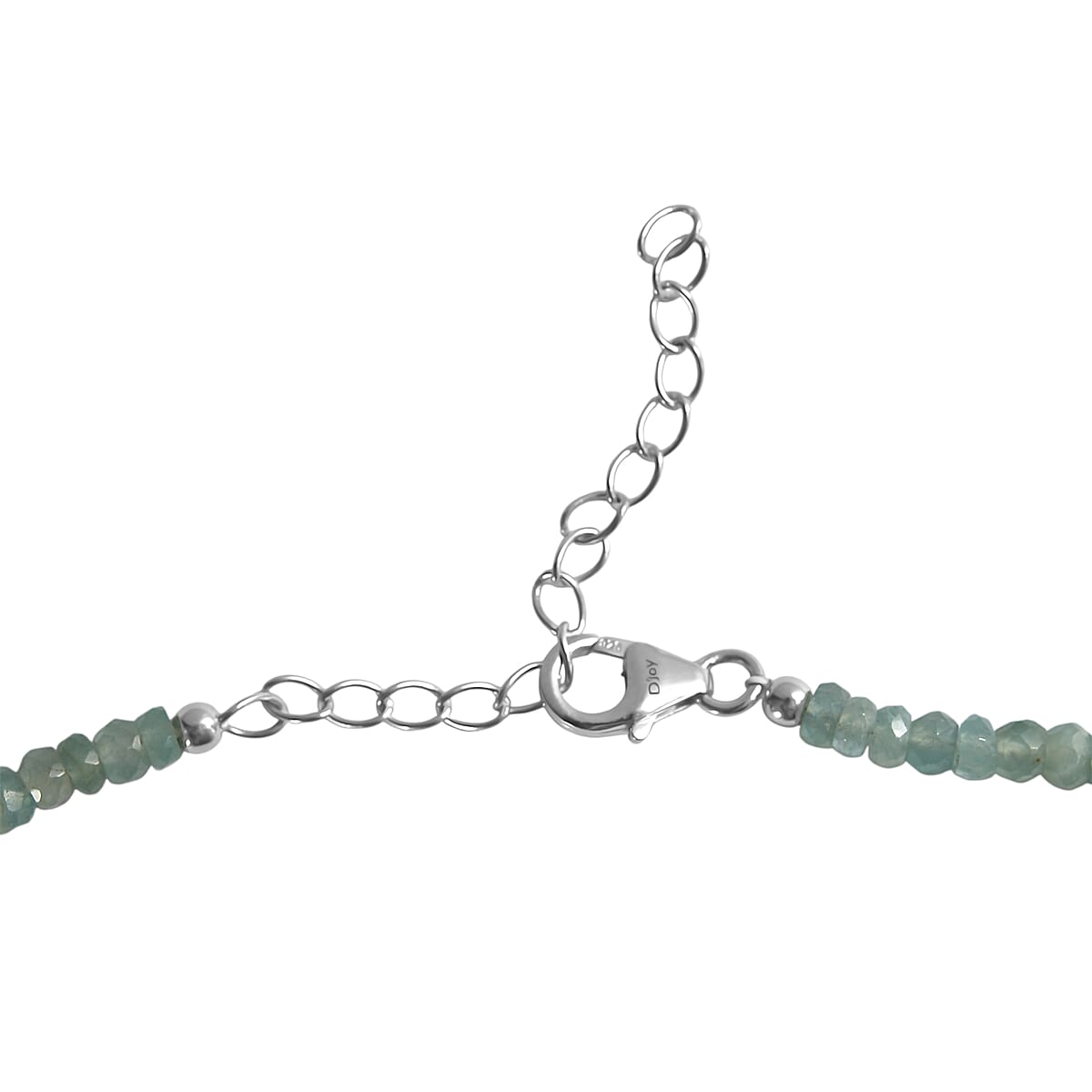D'Joy Premium Grandidierite 75.00 ctw Beaded Necklace in Rhodium Over Sterling Silver 18-20 Inches (Del. in 8-10 Days)  image number 5