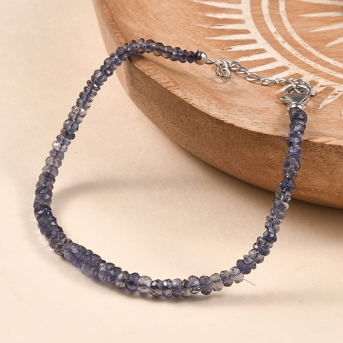 D'Joy Catalina Iolite 15.00 ctw Bracelet in Rhodium Over Sterling Silver (7.25-9.25In) image number 1