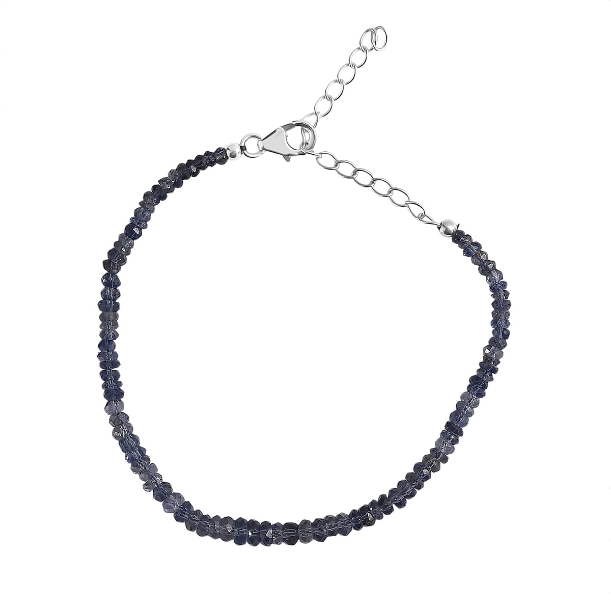 D'Joy Catalina Iolite 15.00 ctw Bracelet in Rhodium Over Sterling Silver (7.25-9.25In) image number 3