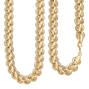 EverTrue Bronzella Collection Necklace in 18K YG Plated Bronze 20 Inches 