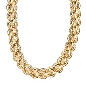 EverTrue Bronzella Collection Necklace in 18K YG Plated Bronze 20 Inches 