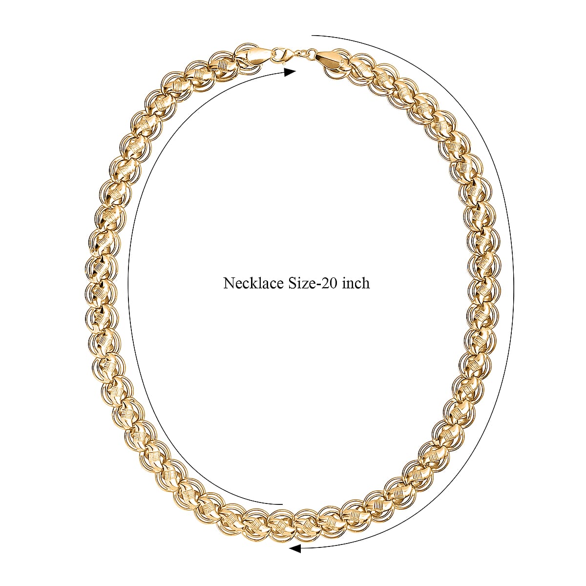 EverTrue Bronzella Collection Necklace in 18K YG Plated Bronze 20 Inches  image number 6