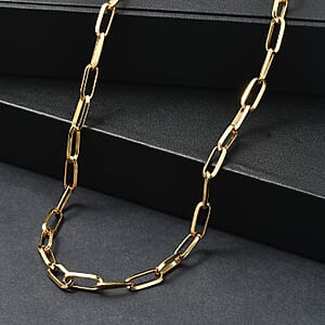 EverTrue Bronzella Collection Necklace in 18K YG Plated Bronze 20 Inches 