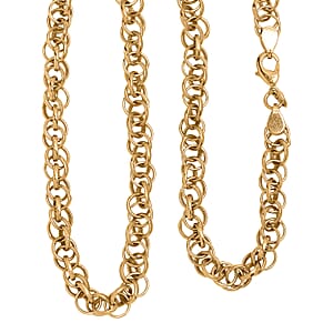EverTrue Bronzella Collection Necklace in 18K YG Plated Bronze 20 Inches 